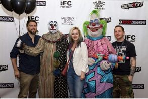 Robert Patrick Stern, John Pata, Sarah Sharp, and Eric Heuvelman in Gags the Clown (2018)