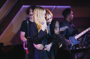 Mason Alexander Park and Evan Rachel Wood in concert with Mike Garson