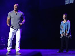 Dwayne Johnson and Osnat Shurer