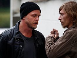 Jirí Cerný and Rostislav Novák Jr. in The Lens (2014)