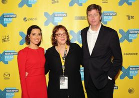 Hal Hartley, Janet Pierson, and Aubrey Plaza at an event for Ned Rifle (2014)