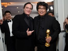 Quentin Tarantino and Bong Joon Ho at an event for 2020 Golden Globe Awards (2020)