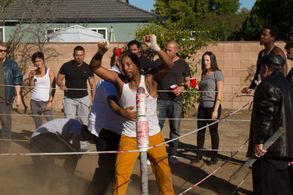 DJ Holte, Nick Tims, Mario Loya, Donald A. Perez, and Adrian Zeigler in Tough Guy (2023)