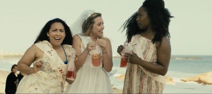 Rosetta Tate, Mishelle Fuente, and Caroline Anna-Kaye Green in Stranded 2 (2022)