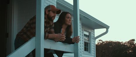 Alicia Kelley and Austin Chunn in The Farm (2023)