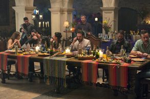 Romano Orzari, Frank Rodriguez, and Paula Rivera in Taken (2017)