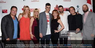 The team behind feature documentary, Being Canadian, (producers Mike Souther, Teza Lawrence, Megan Raney Aarons - also D