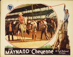 James Bradbury Jr., Billy Franey, Ken Maynard, Gladys McConnell, and Tarzan in Cheyenne (1929)