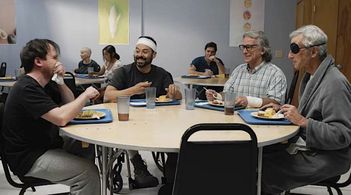 Eddie Huchro with Jeffrey Grover, Juan Francisco Villa and Michael P. Russel in Eyes Upon Waking