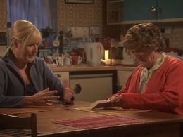 Jennifer Gibney and Brendan O'Carroll in Mrs. Brown's Boys (2011)