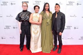 PJ Raval, Naomi Fontanos, Meredith Talusan, and Virginia Lacsa Suarez at an event for Call Her Ganda (2018)