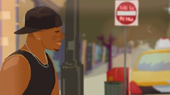 Animation still of Jermaine Montell (Kiko) from movie Elliot Loves