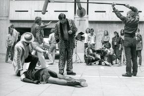 Rainer Werner Fassbinder, Xaver Schwarzenberger, and Wolf Gremm in Kamikaze 89 (1982)