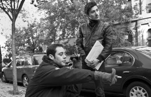 Director Matthew Kazuo Firpo and Cinematographer Matt Mitchell on the set of 