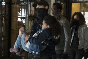 Still of Anais Lee, Ryan Eggold, Edi Gathegi and Tawny Cypress in The Blacklist 