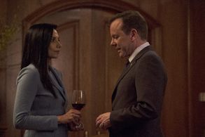 Kiefer Sutherland and Sonia Dhillon Tully in Designated Survivor (2016)