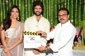 Koratala Siva, Vijay Deverakonda, and Malavika Mohanan