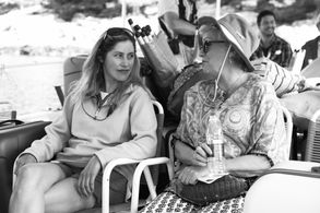 Kya Garwood and Julie Walters during reheasals of Mamma Mia Here We Go Again.