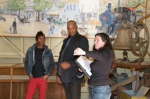 Seilhamer directing the talented Tony Todd on the set of Jack the Reaper.