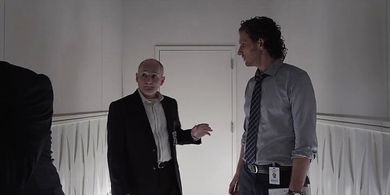 Sebastian Arcelus and Matthew Foster in House of Cards (2013)