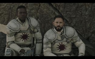 Matias Varela and Litha Bam in Raised by Wolves (2020)