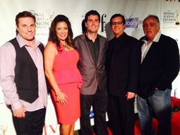 Iliana Guibert, James Heaphy, Christopher Stadulis, and Tom Wardach at an event for Compromised (2014)