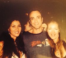 Julie RUbio, Michelle Mirkovich and Hank Azaria on the set of Rockstar.