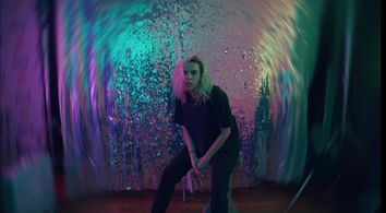 Meredith Johnston in the Warm Human music video 'I Wanna B Domesticated'