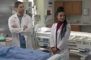 Freema Agyeman and Ryan Eggold in New Amsterdam (2018)