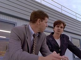 Colin Friels and Catherine McClements in Water Rats (1996)