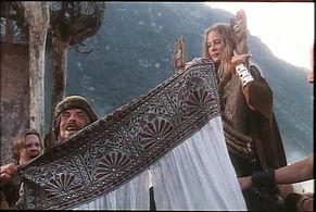 Maria Bonnevie and Jón Tryggvason in The White Viking (1991)