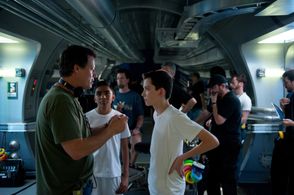 Gavin Hood, Asa Butterfield, and Suraj Partha in Ender's Game (2013)
