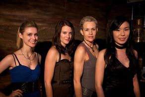 Imelda Corcoran, Julianna Robinson, May Wang, and London Vale in The Gunrunner Billy Kane (2021)
