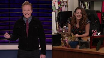 Conan O'Brien and Sona Movsesian in Conan: Henry Winkler (2019)