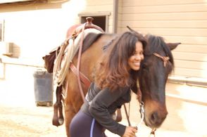 Preparing for a Western Cowboy movie