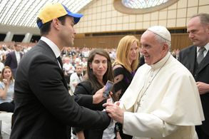At The Huntington's Disease Papal Audience in The Vatican