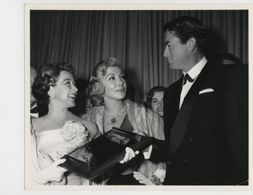 Gregory Peck, Dolores Gray, and Helen Rose at an event for Designing Woman (1957)