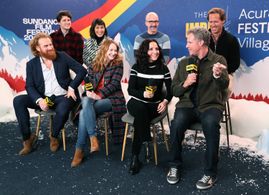Julia Louis-Dreyfus, Miranda Otto, Will Ferrell, Nat Faxon, Jim Rash, Kristofer Hivju, Zach Woods, and Zoe Chao at an ev