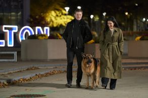 John Reardon and Rachael Ancheril in Hudson & Rex: Capital Punishment (2022)