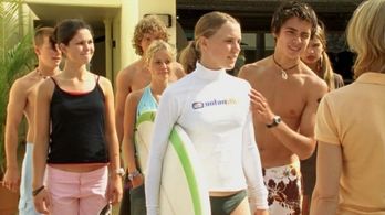 Chris Foy, Adam Saunders, Sophie Luck, Mara Scherzinger, Kate Bell, Khan Chittenden, and Tahyna MacManus in Blue Water H