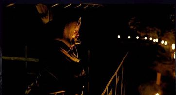 Chris Keener guarding the tower in M. Night Shyamalan's The Village.