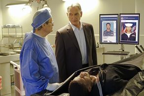 Mark Harmon, David McCallum, and Michael Felix in NCIS (2003)