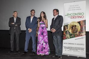 Joaquim de Almeida, Ryan Scott, and Jeannette Sousa in A Date with Miss Fortune (2015)