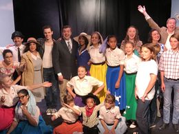 Cast photo, BYE BYE BIRDIE (final performance): Ryan Baumann played the featured role of 