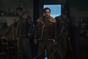 Anthony Boyle, Elliot Warren, and David Shields in Masters of the Air (2024)