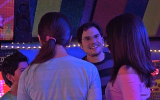 Carlos Cuarón directing César Kancino, Dominique Tardif and Daniela Arce in Besos de azúcar