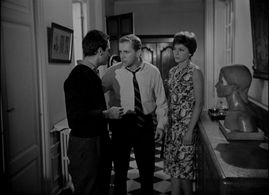 Daniel Crohem, Giani Esposito, Françoise Prévost, and Betty Schneider in Paris Belongs to Us (1961)