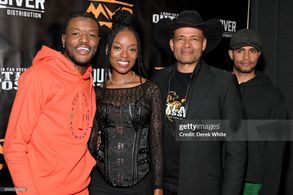 Mario Van Peebles, Mandela Van Peebles, Amber Reign Smith, and D.C. Young Fly