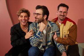 Zachary Quinto, Rightor Doyle, and Lukas Gage at an event for Down Low (2023)