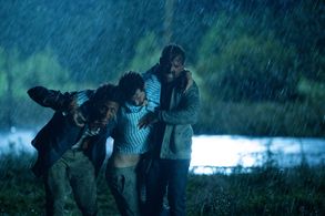 David Alpay, Shaun Majumder, and Corteon Moore in From: The Way Things Are Now (2022)